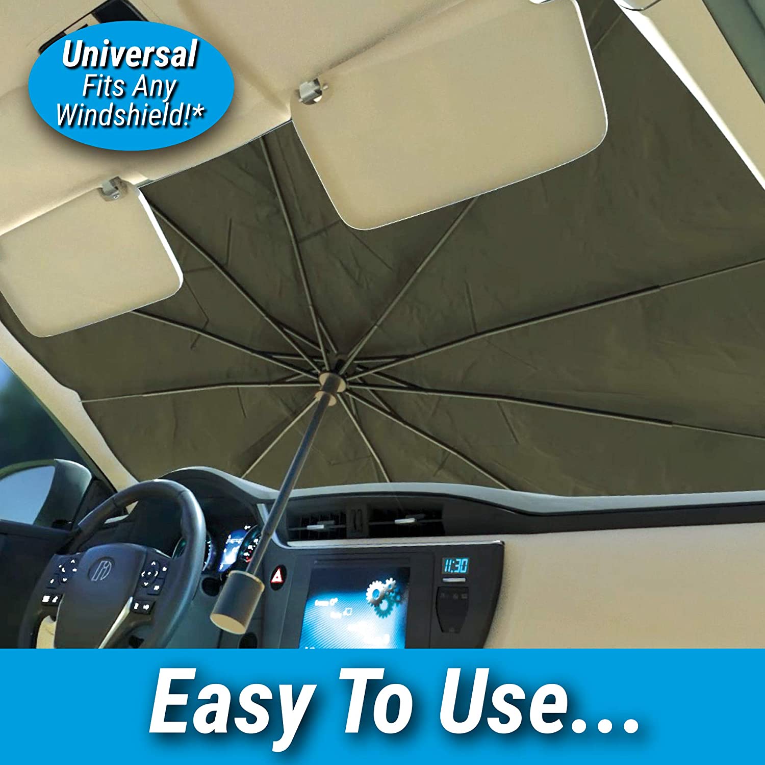 Car Windshield Sun Shade" Protect Yourself & Your Car